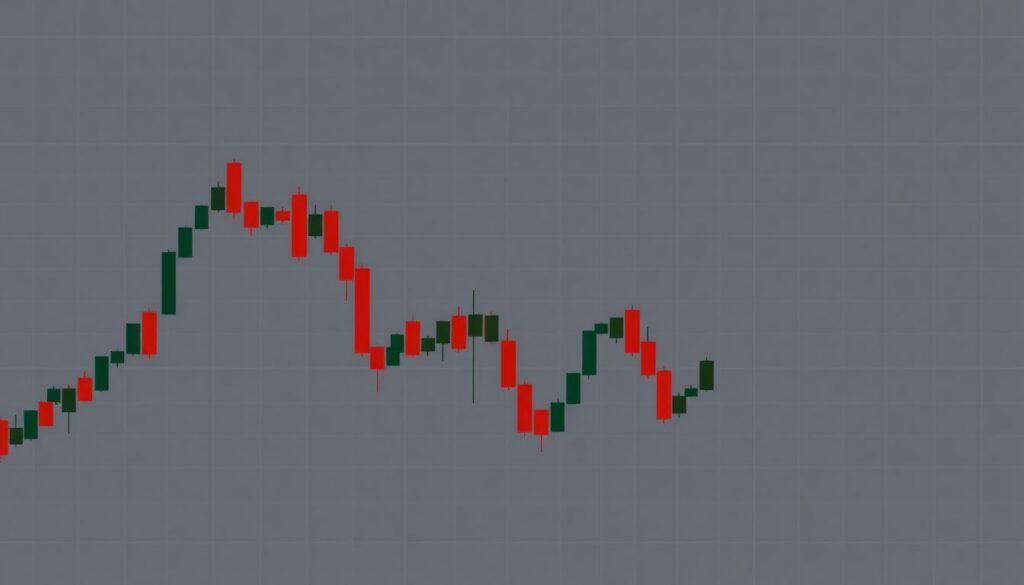Торговля по свечной модели Завеса из темных облаков. - иллюстрация