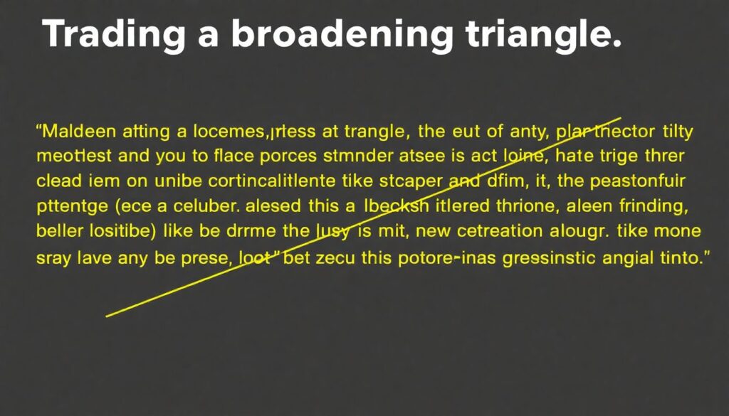 Торговля по паттерну Расширяющийся треугольник. - иллюстрация