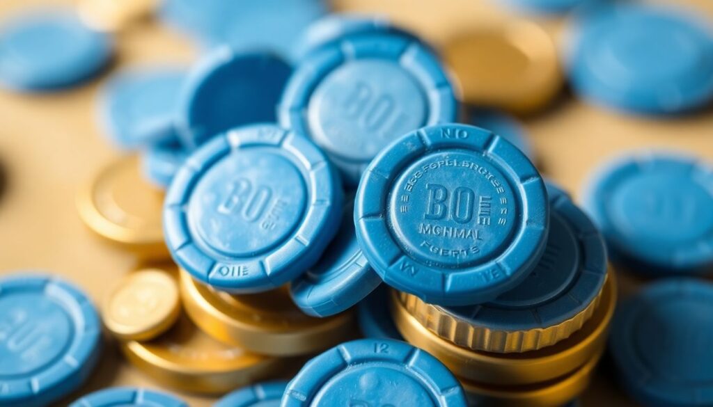 Что такое голубые фишки на фондовом рынке. - иллюстрация