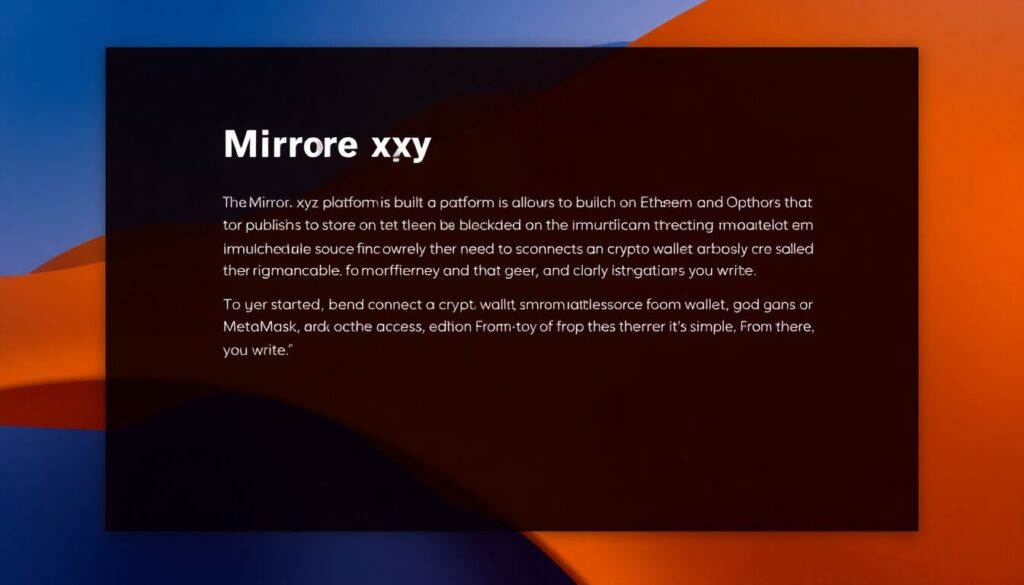 Как создать и монетизировать свой блог на Mirror.xyz. - иллюстрация