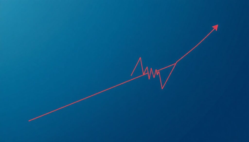 Торговля по паттерну Клин. - иллюстрация