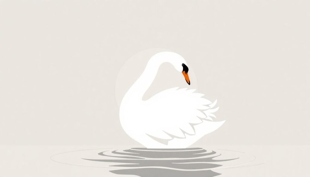 Что такое черный лебедь на финансовых рынках. - иллюстрация