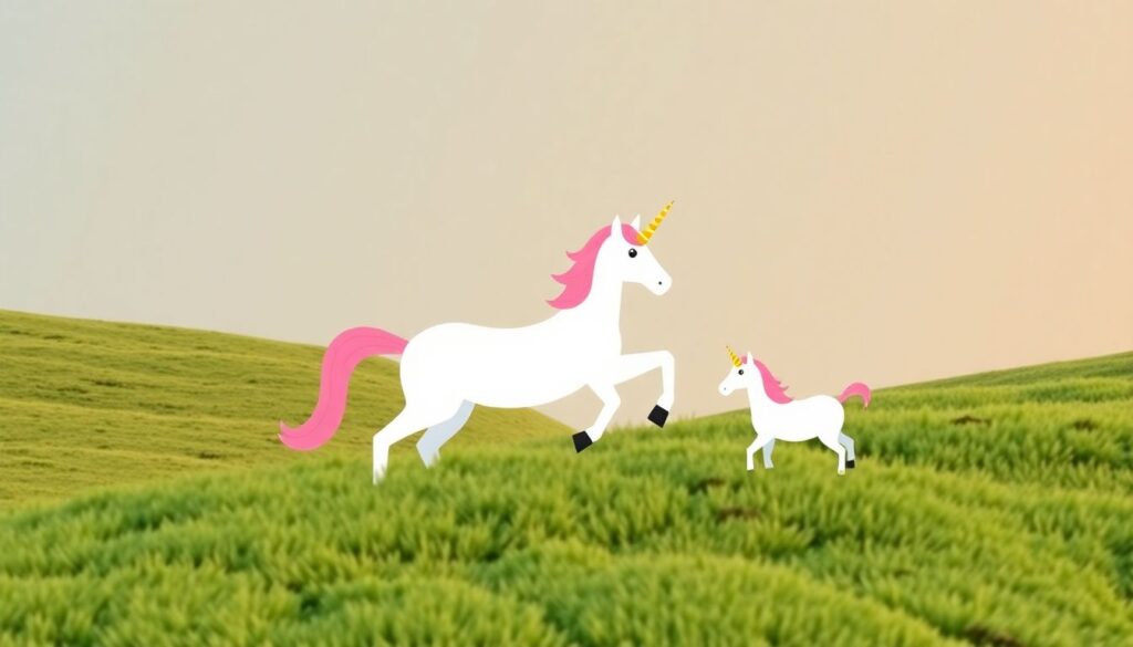 Что такое единороги в мире стартапов. - иллюстрация