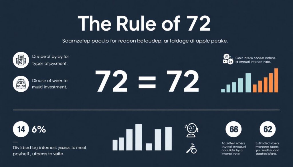 Как использовать правило 72 для расчета удвоения инвестиций. - иллюстрация