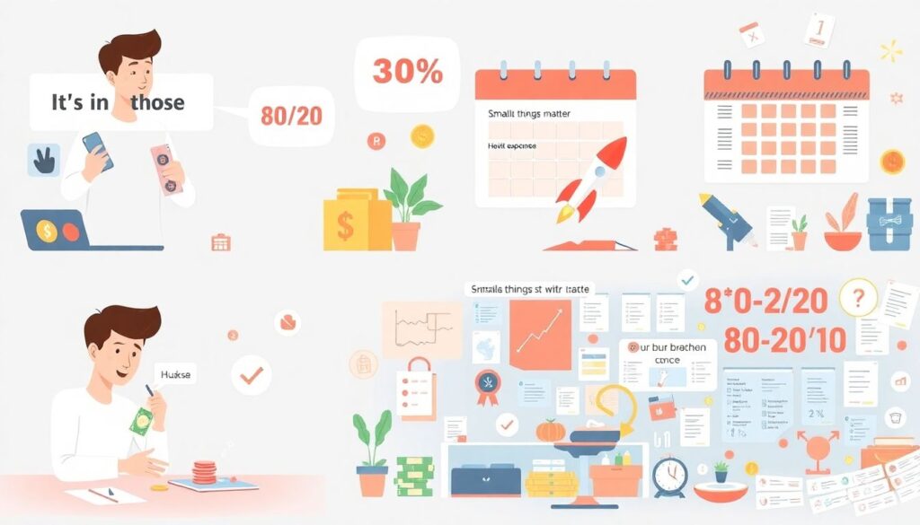Как использовать принцип Парето (80/20) в личных финансах и инвестициях. - иллюстрация