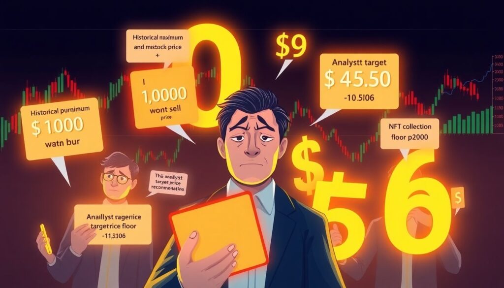 Что такое эффект привязки при оценке стоимости акции или NFT. - иллюстрация